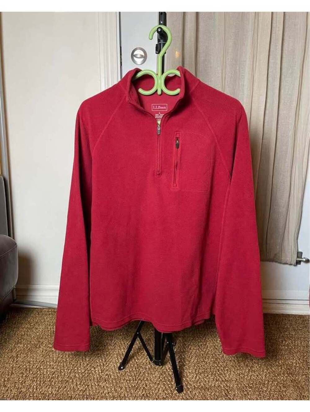 L.L. Bean Men’s Quarter-Zip Fleece Pullover L